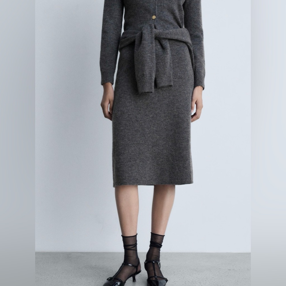 Mango FLARED KNITTED SKIRT